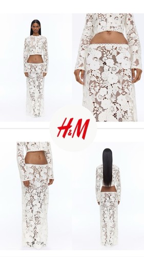 Livia nunes spitzenrock - h&m,