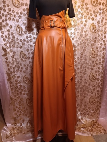 Kunstleder rock high waist - kunstleder,
