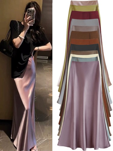 Damen satin rock länge - rock, a