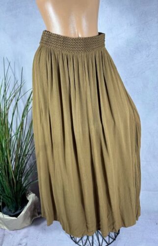 Neu crinkle alinie langer rock - alinie,