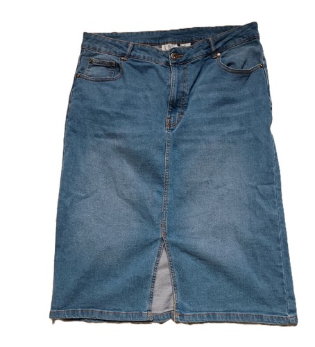 Langer jeansrock midi - langer, jeansrock,