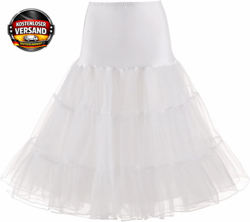 Damen petticoat knielang - petticoat,