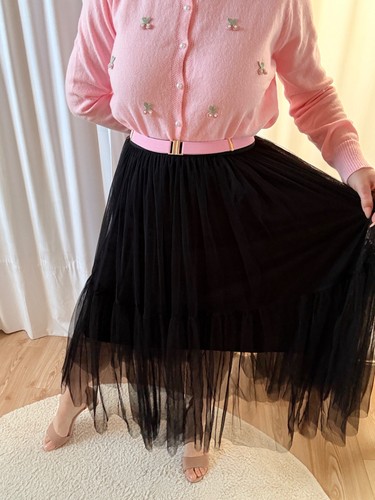 Damen tüllrock maxi plus - damen,
