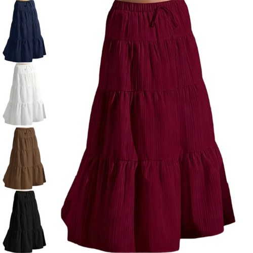Damen swing rock maxirock hoch - rock,